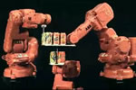 ABB 工业机器人高精度运动控制绕易拉罐饮料瓶